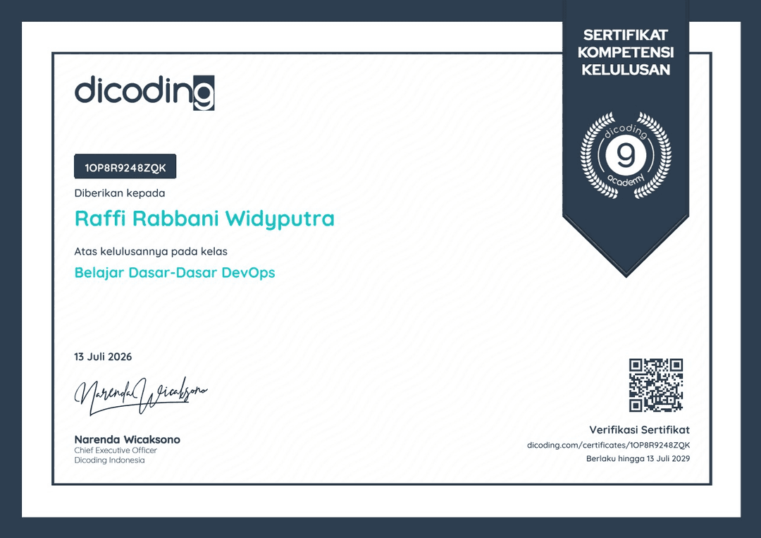 Belajar Dasar-Dasar DevOps