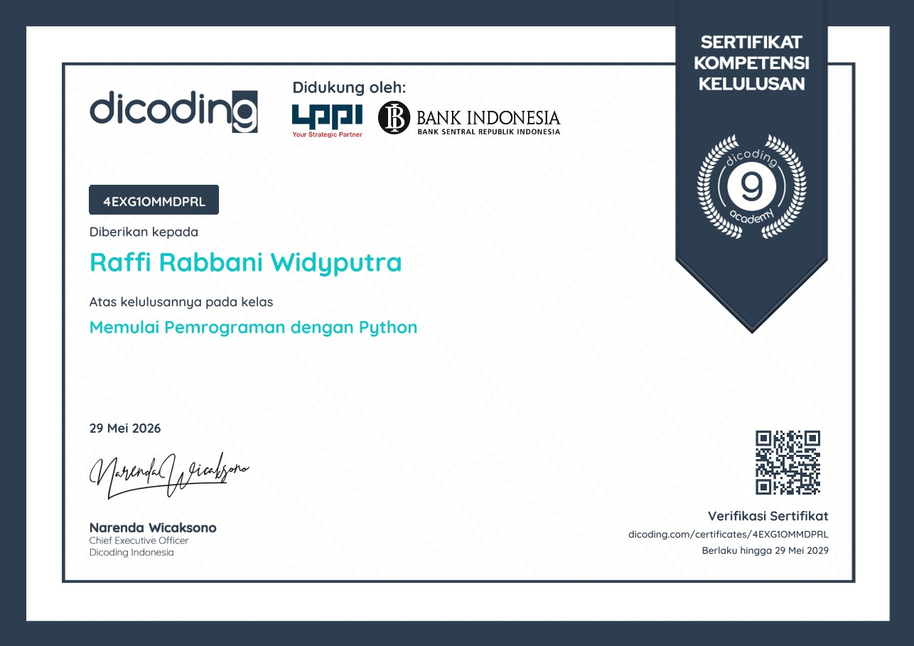 Memulai Pemrograman dengan Python